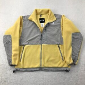 Vintage 90s The North Face Denali Fleece Jacket Womens Medium Yellow Outdoor